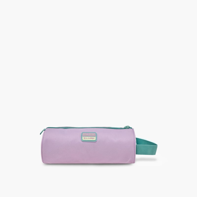 Roll road Pouch-My Little Garden-1 Cmprt--Girls (Polyester) Pink \ 22X12X5 - Image 3